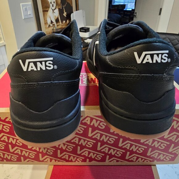 VANS LOWLAND 2.0 SNEAKERS SHOES Black / White VN000D6RB8C MEN SZ 10.5 SKATEBOARD - Picture 7 of 14